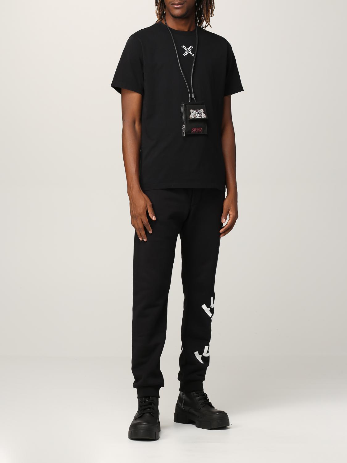 Kenzo Pants men - Black | FB65PA7174MS | GIGLIO.COM
