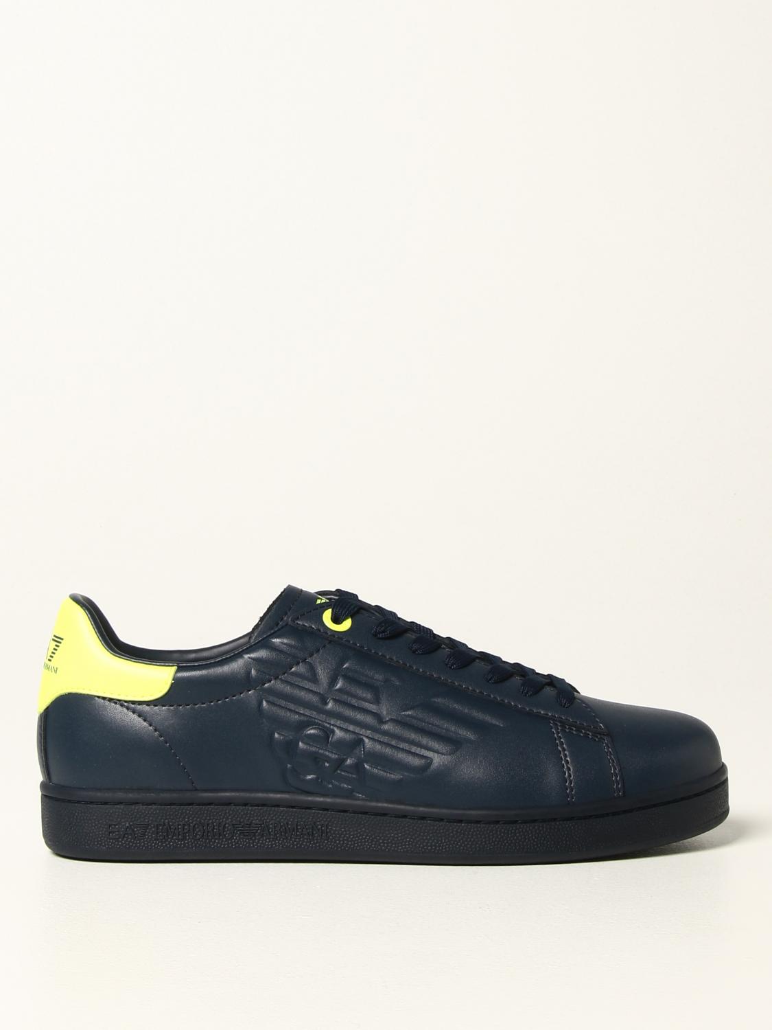 EA7 SNEAKERS: Ea7 Herren Sneakers, Blau - Img 1