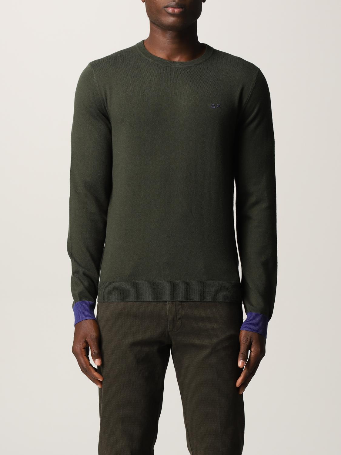 SUN68 SWEATER: Sweater men Sun 68, Green - Img 1