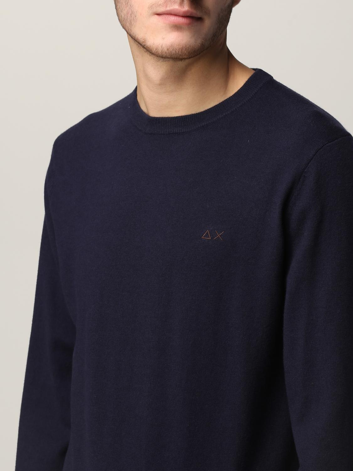 SUN68 SWEATER: Sweater men Sun 68, Navy - Img 3