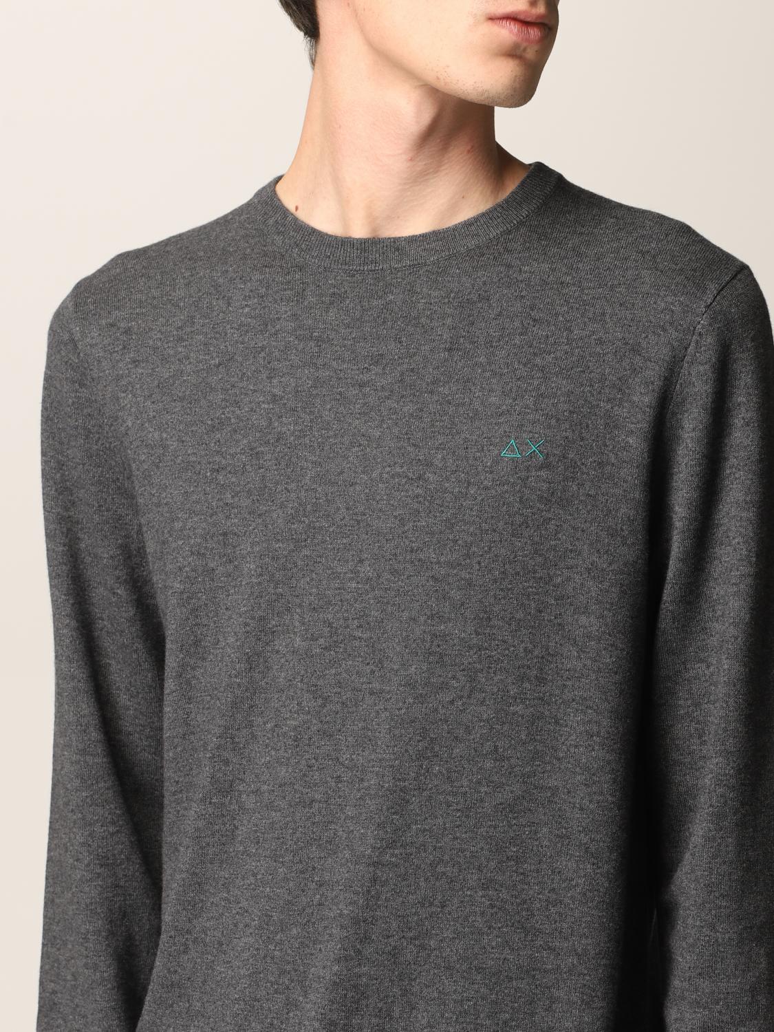 SUN68 SWEATER: Sweater men Sun 68, Grey 1 - Img 3