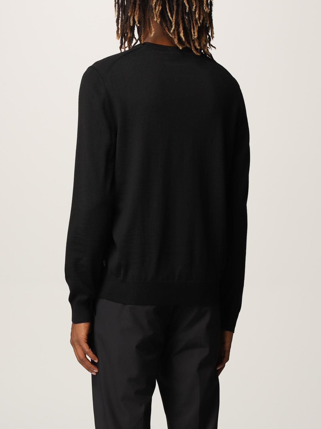 HUGO SWEATER: Hugo Boss sweater in virgin wool, Black - Img 2