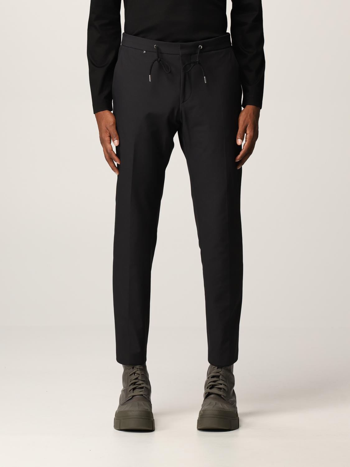 HUGO PANTS: Hugo Boss trousers in stretch nylon, Black - Img 1