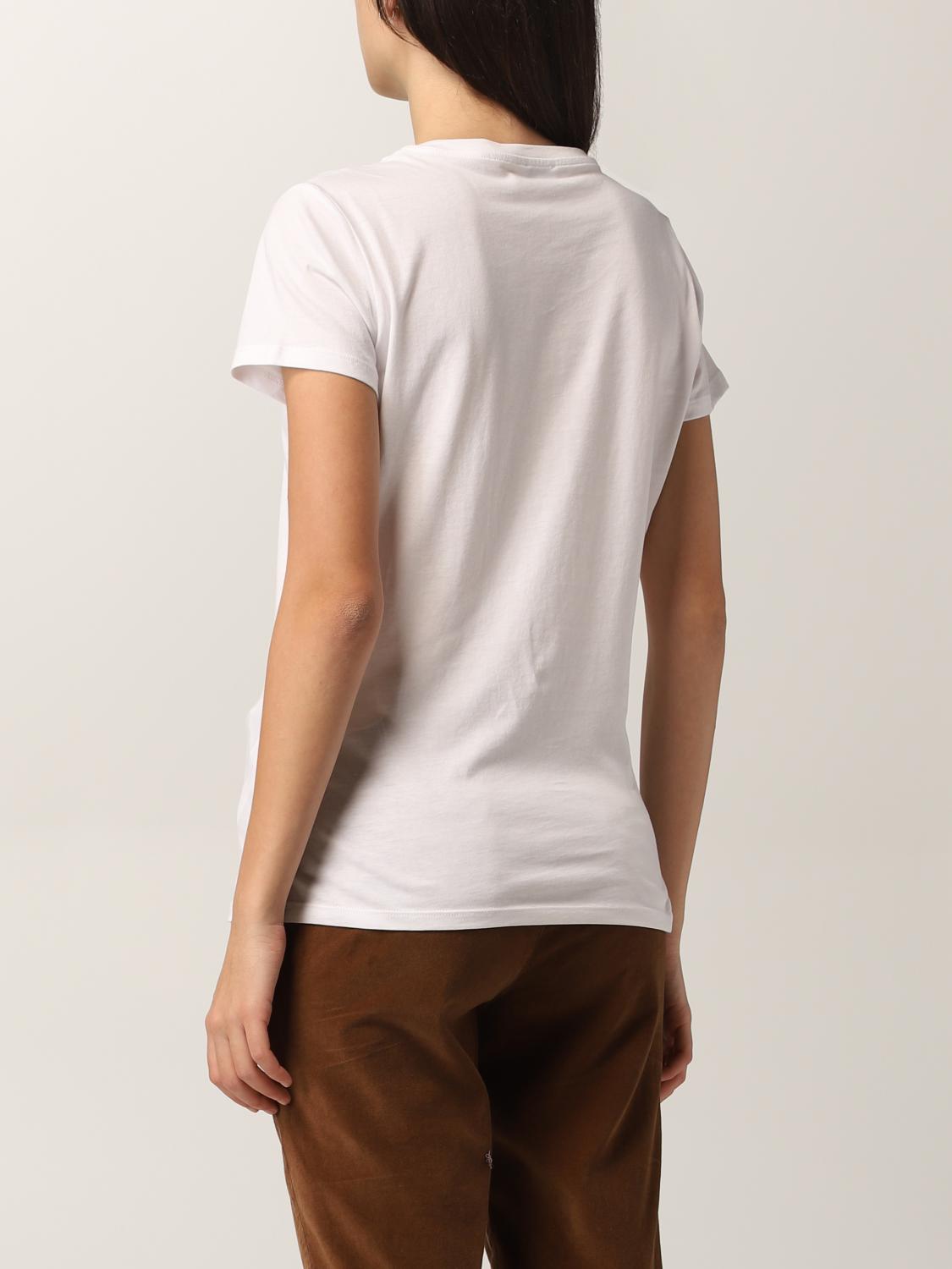 Liu Jo Cotton Tokyo T-Shirt With Print And Rhinestones