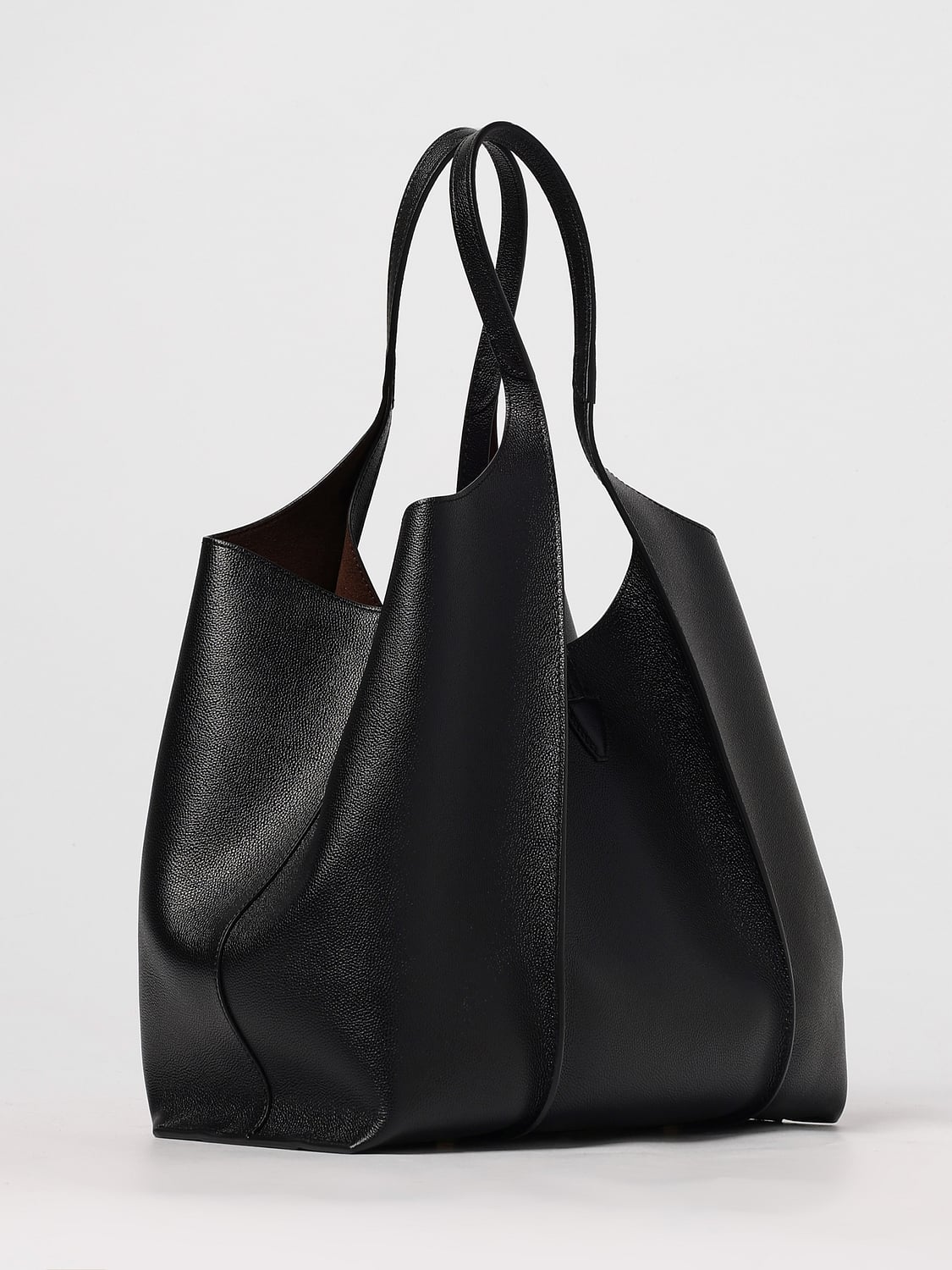 TOD'S BORSA A SPALLA: Borsa T Timeless Tod's in pelle a grana , Nero - Img 2