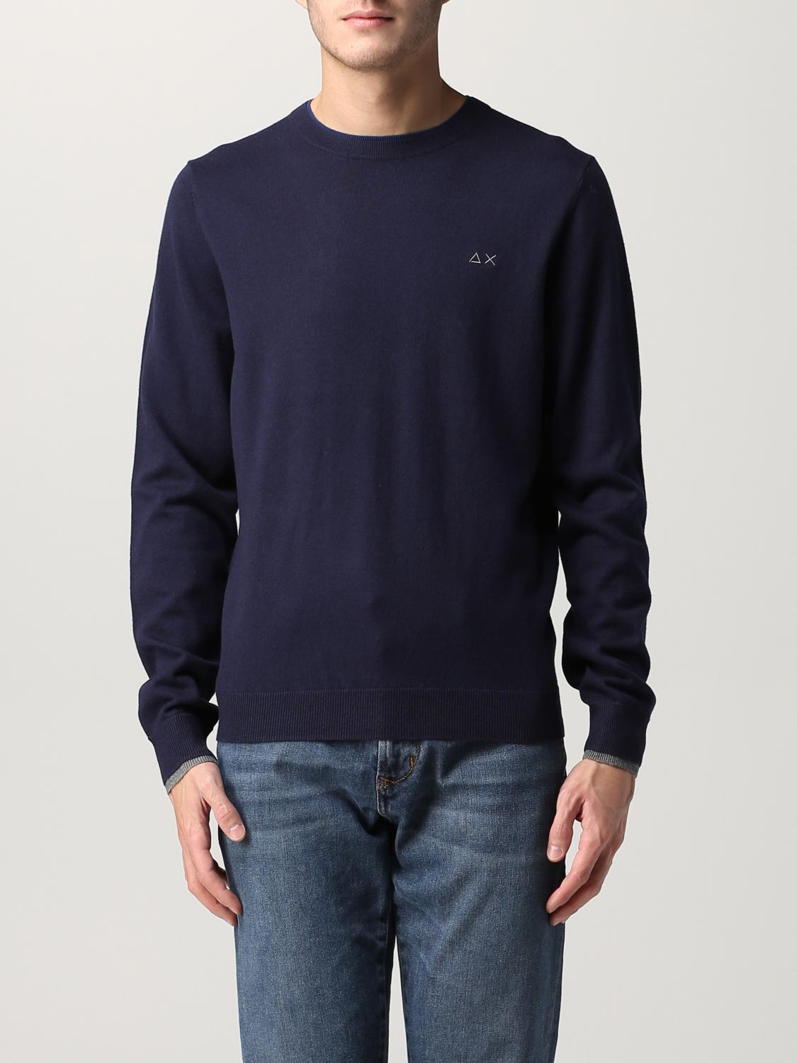 SUN68 SWEATER: Sweater men Sun 68, Blue - Img 1
