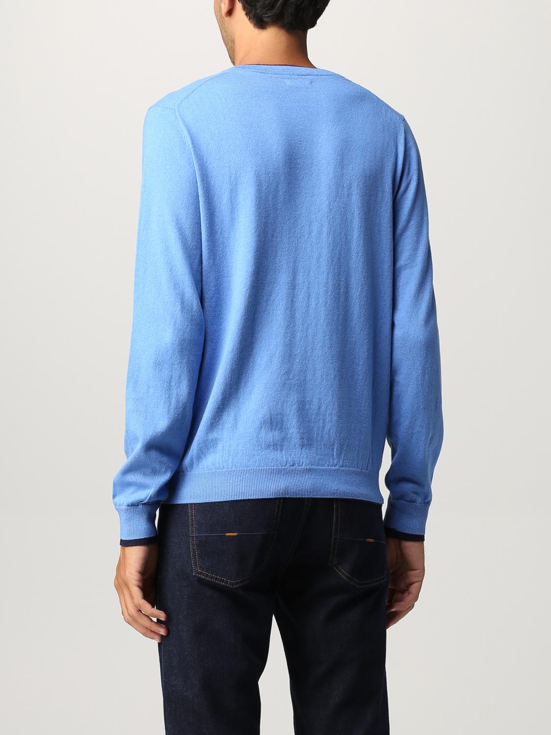 SUN68 SWEATER: Sweater men Sun 68, Gnawed Blue - Img 2