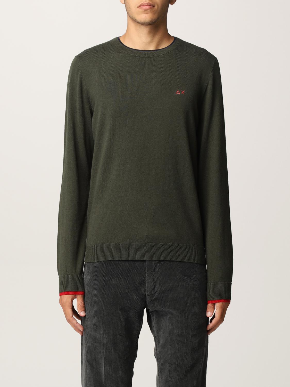 SUN68 SWEATER: Sweater men Sun 68, Green - Img 1