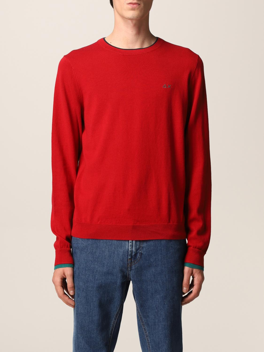 SUN68 SWEATER: Sweater men Sun 68, Red - Img 1