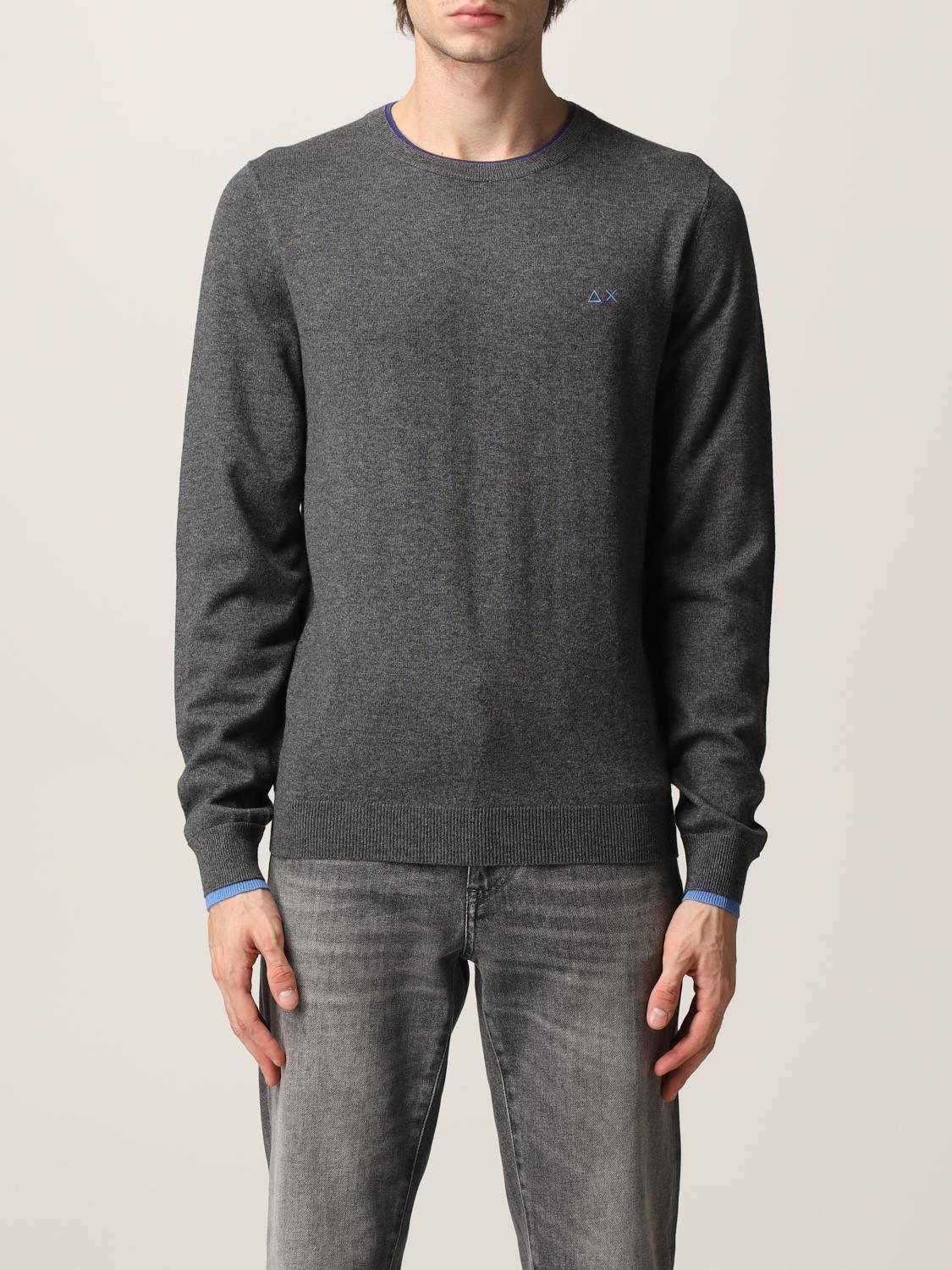 SUN68 SWEATER: Sweater men Sun 68, Grey - Img 1