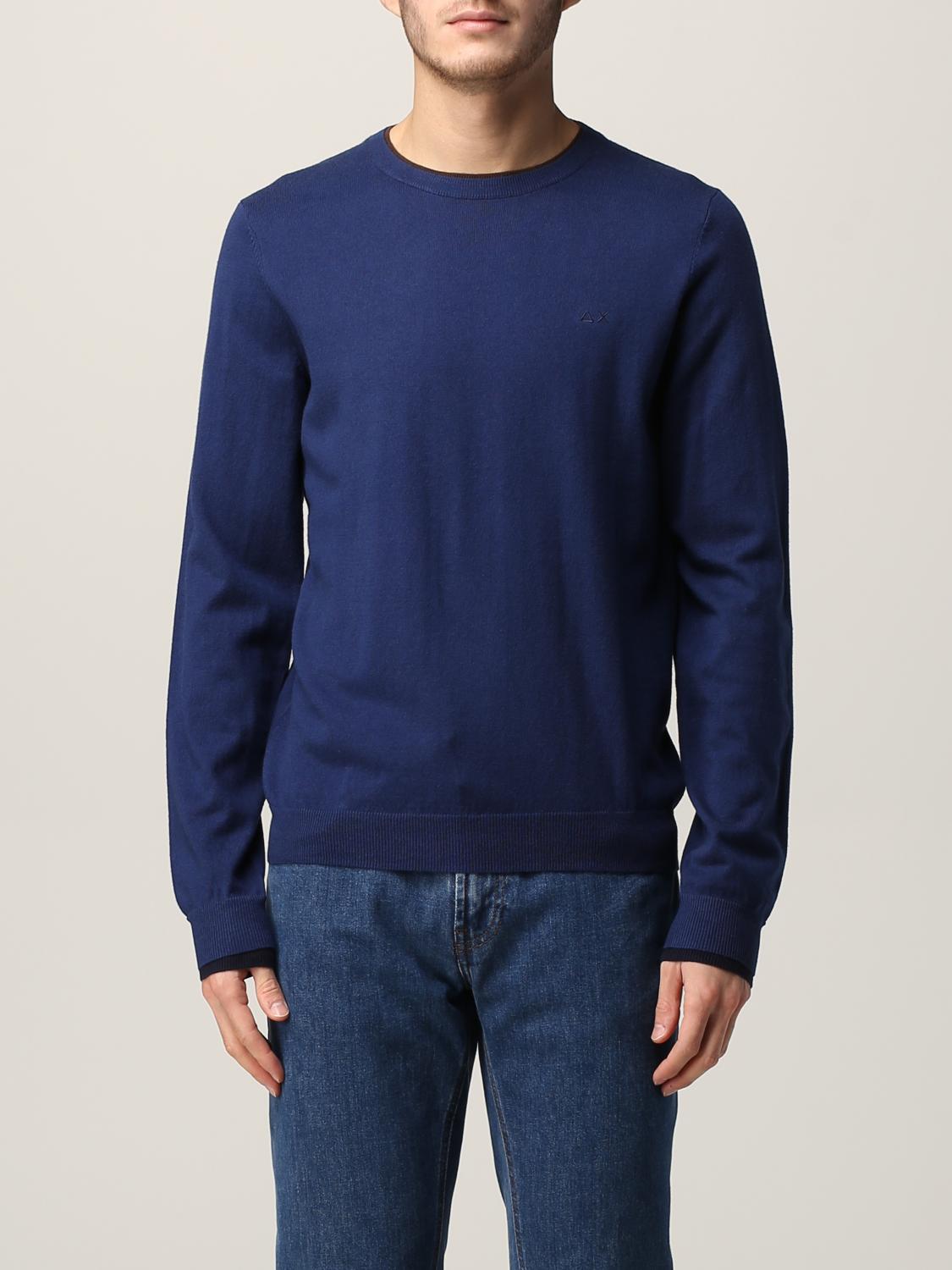 SUN68 SWEATER: Sweater men Sun 68, Blue 1 - Img 1