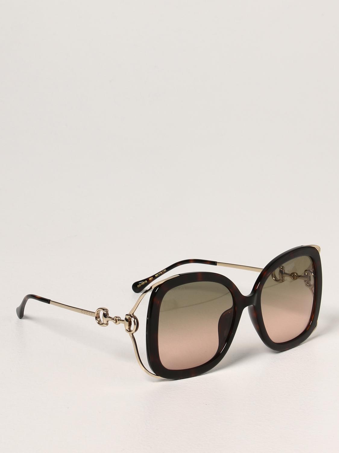 GUCCI Lunettes femme Marron Lunettes De Soleil Gucci GG1021S en ligne sur GIGLIO.COM