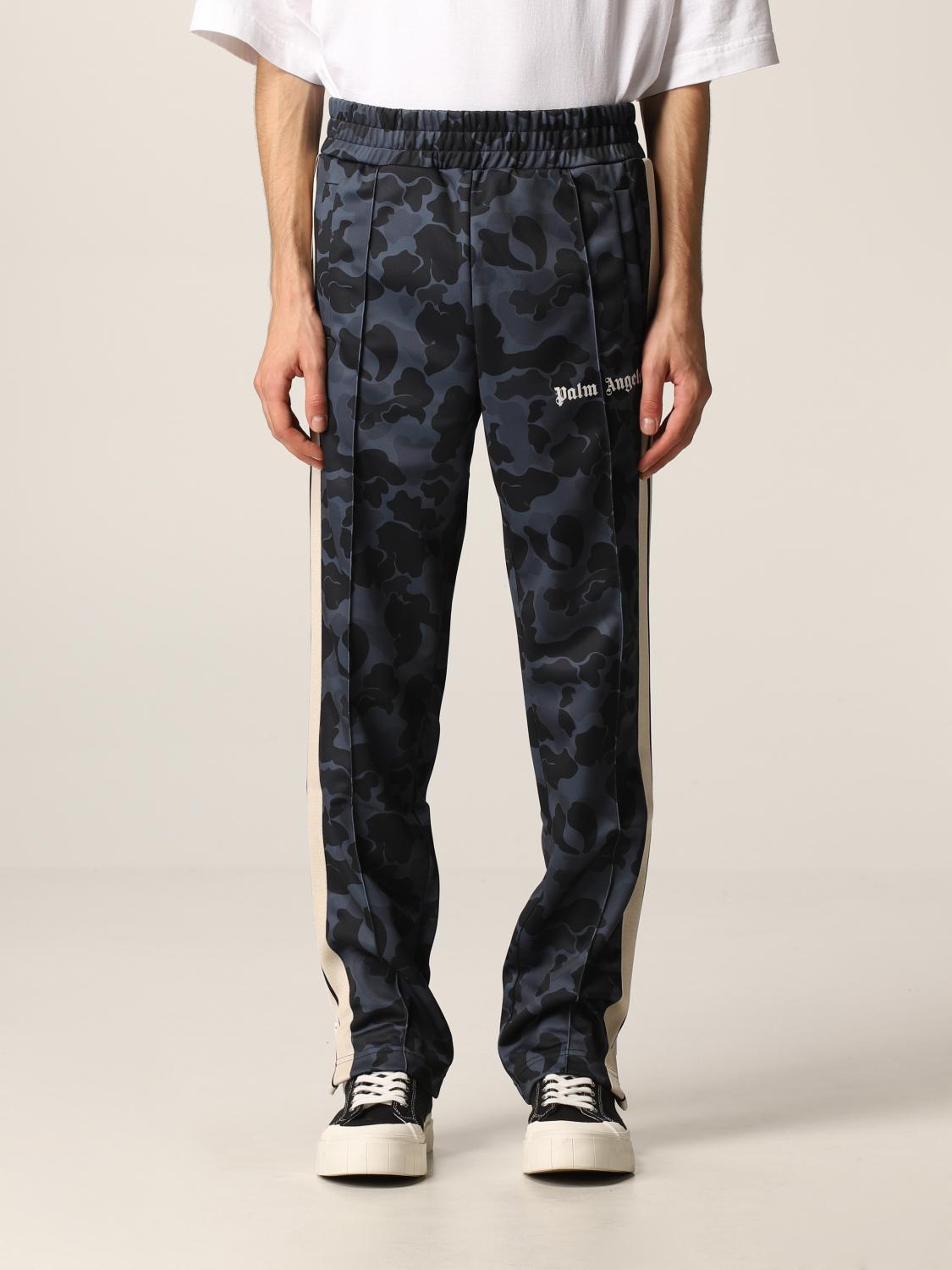 PALM ANGELS: Pantalone uomo Nero Pantaloni Palm Angels