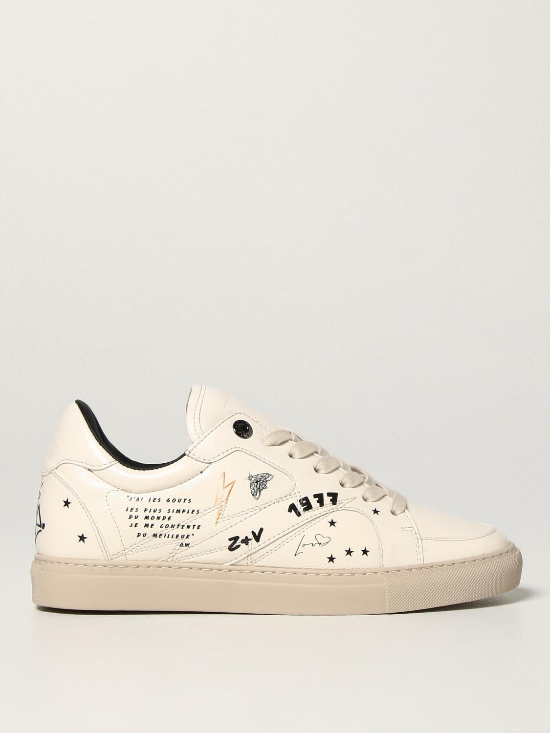 ZADIG VOLTAIRE Chaussures femme Blanc Baskets Zadig Voltaire WKAM1705F en ligne sur GIGLIO.COM