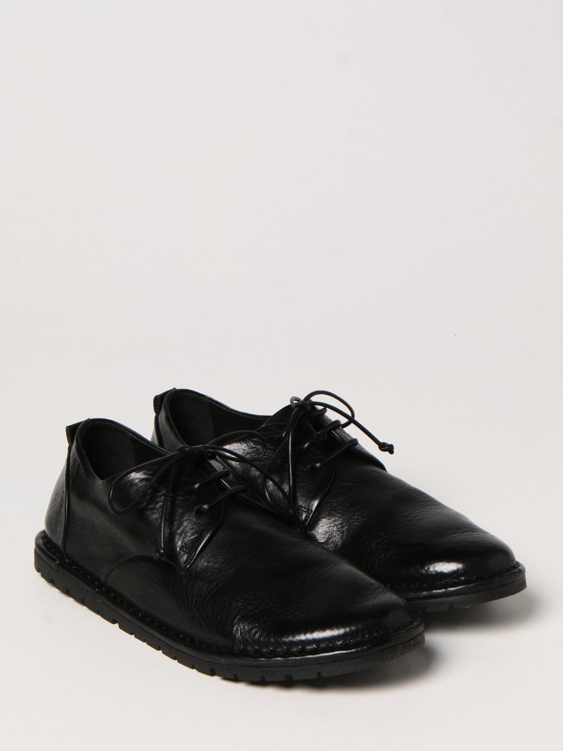 Marsèll Sancrispa derby shoes in dry milled leather - Black