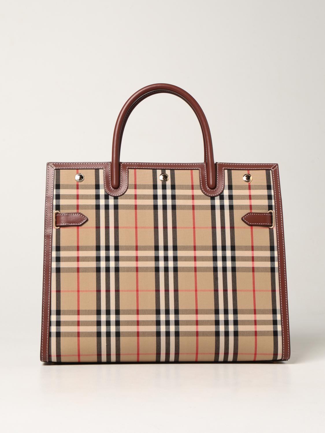 Burberry cloth tote on sale