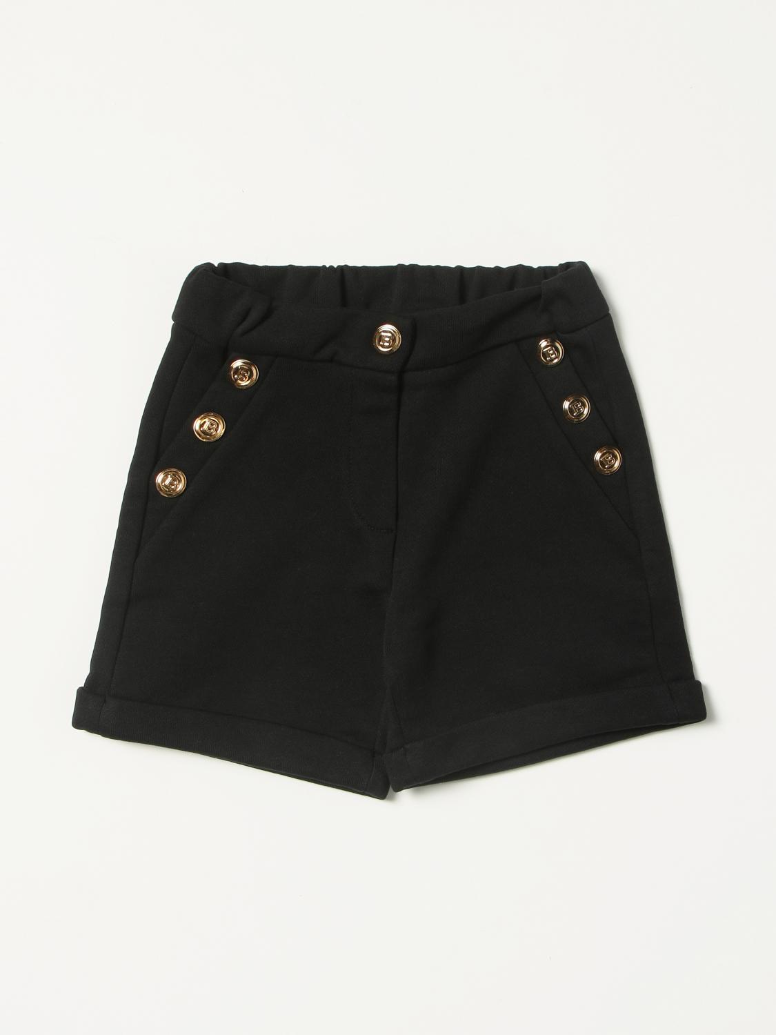 BALMAIN PANTALONES CORTOS: Pantalones cortos niños Balmain, Negro 1 - Img 1