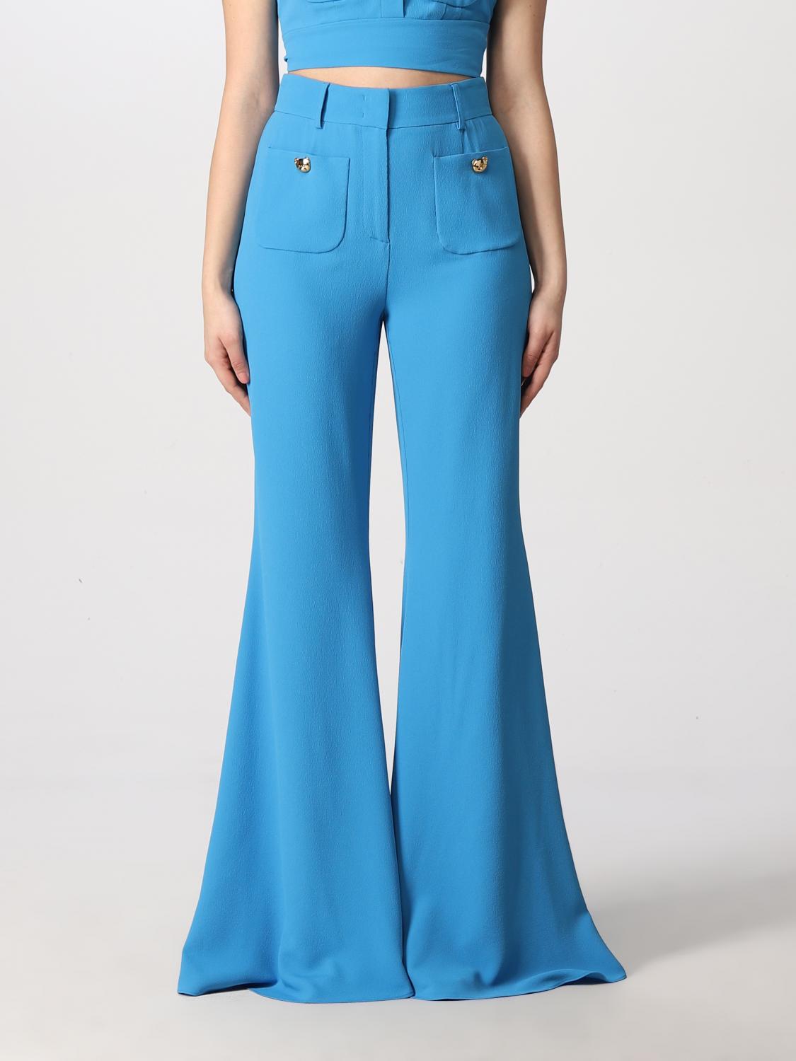 MOSCHINO COUTURE: Pantalone donna Blue Pantaloni Moschino