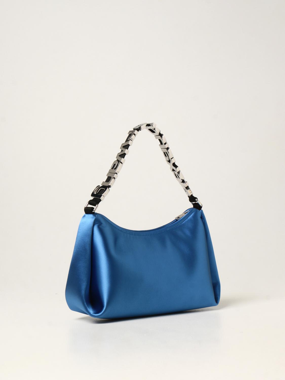 ハンドバッグ ALEXANDER WANG Woman Handbag Gnawed Blue 20424K41T 458A ALEXANDER WANG: Marquess medium bag in satin - Gnawed Blue