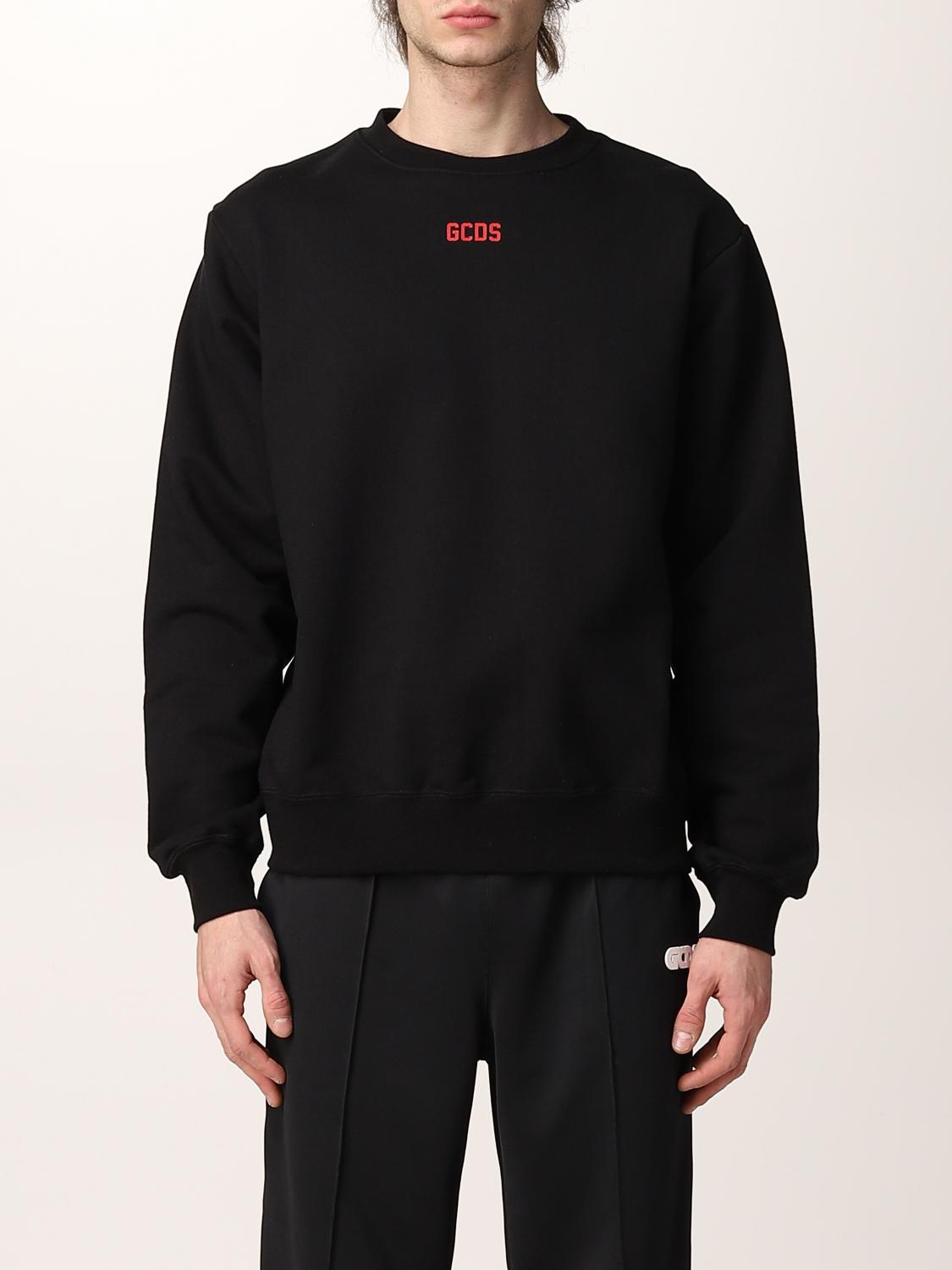 GCDS SWEATSHIRT: GCDS Herren Sweatshirt, Schwarz - Img 1