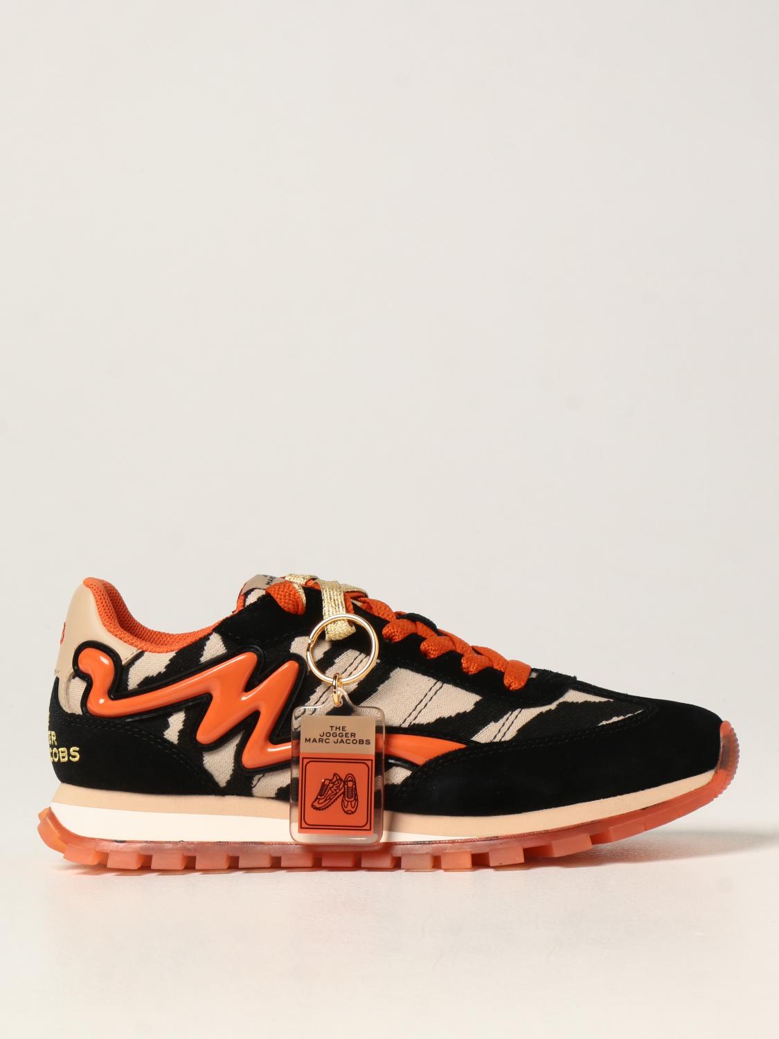 MARC JACOBS: The Jogger sneakers with tiger pattern - Black MARC JACOBS: The Jogger sneakers with tiger pattern - Black