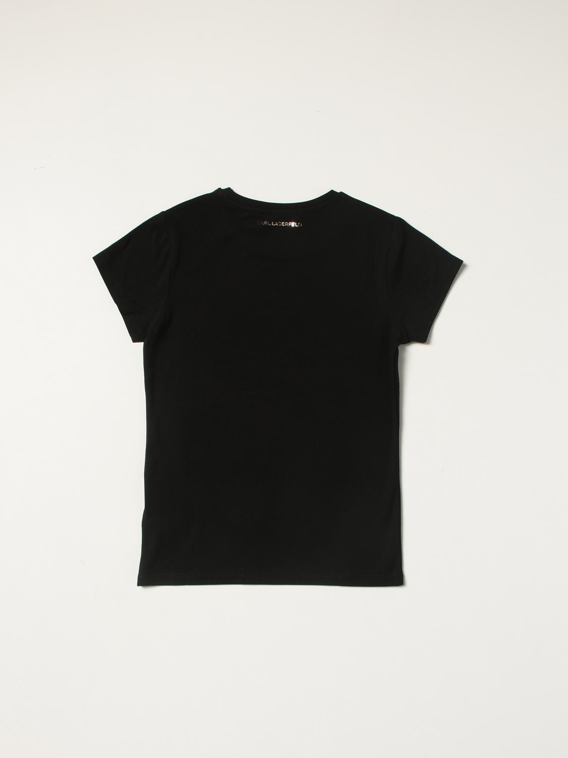 KARL LAGERFELD KIDS: t-shirt in cotton with cat print