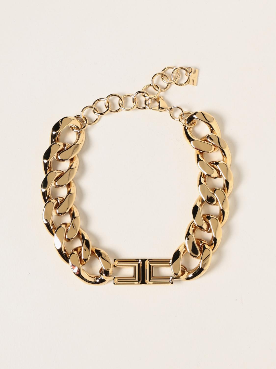 ELISABETTA FRANCHI: necklace in metal - Gold | Elisabetta