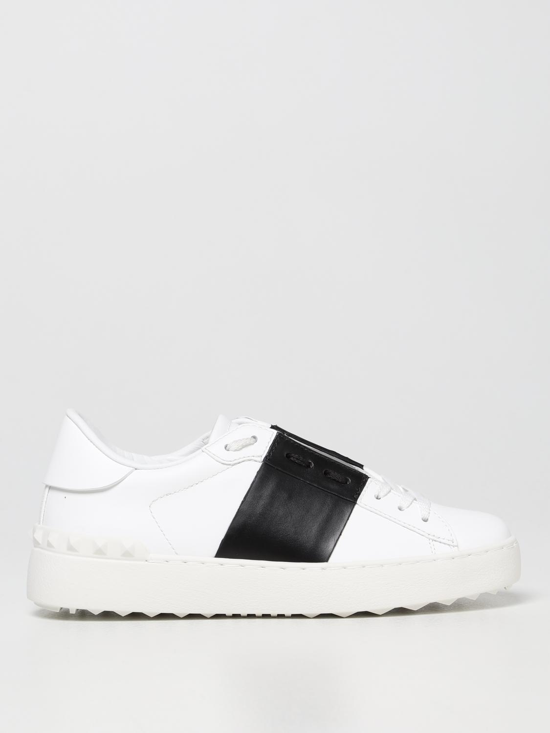 スニーカー VALENTINO GARAVANI Woman Sneakers White 7W2S0781BLU A01 VALENTINO GARAVANI: Open leather sneakers - White