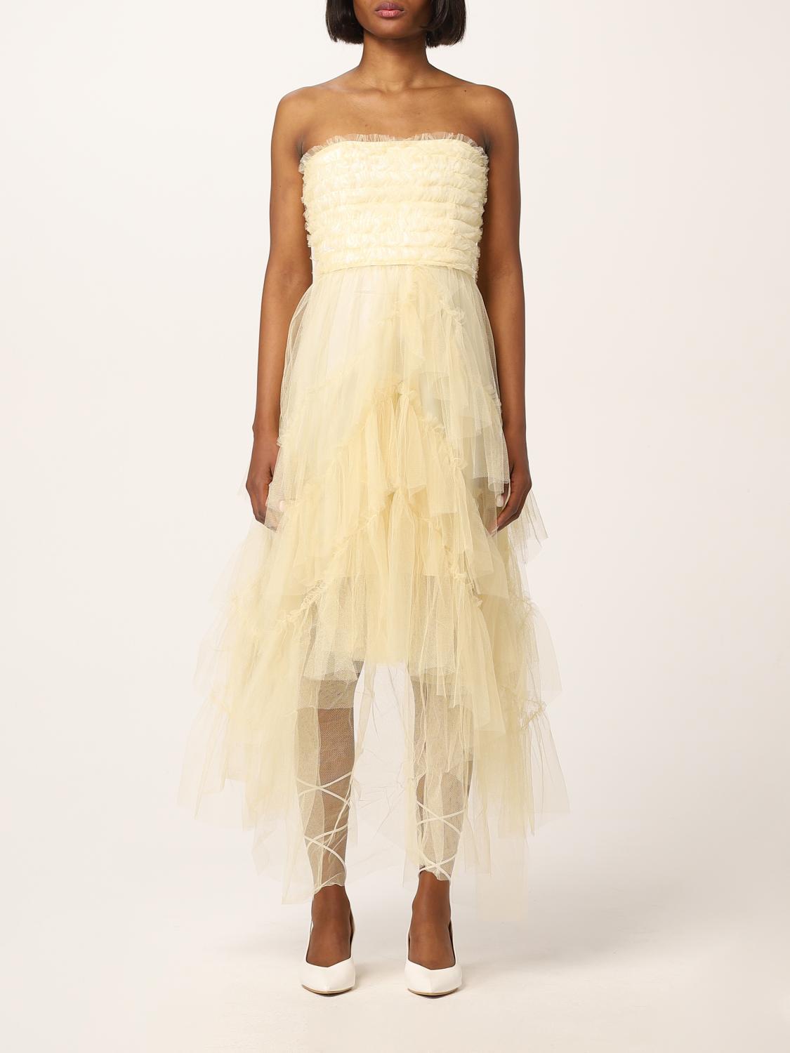PHILOSOPHY DI LORENZO SERAFINI: tulle dress - Yellow