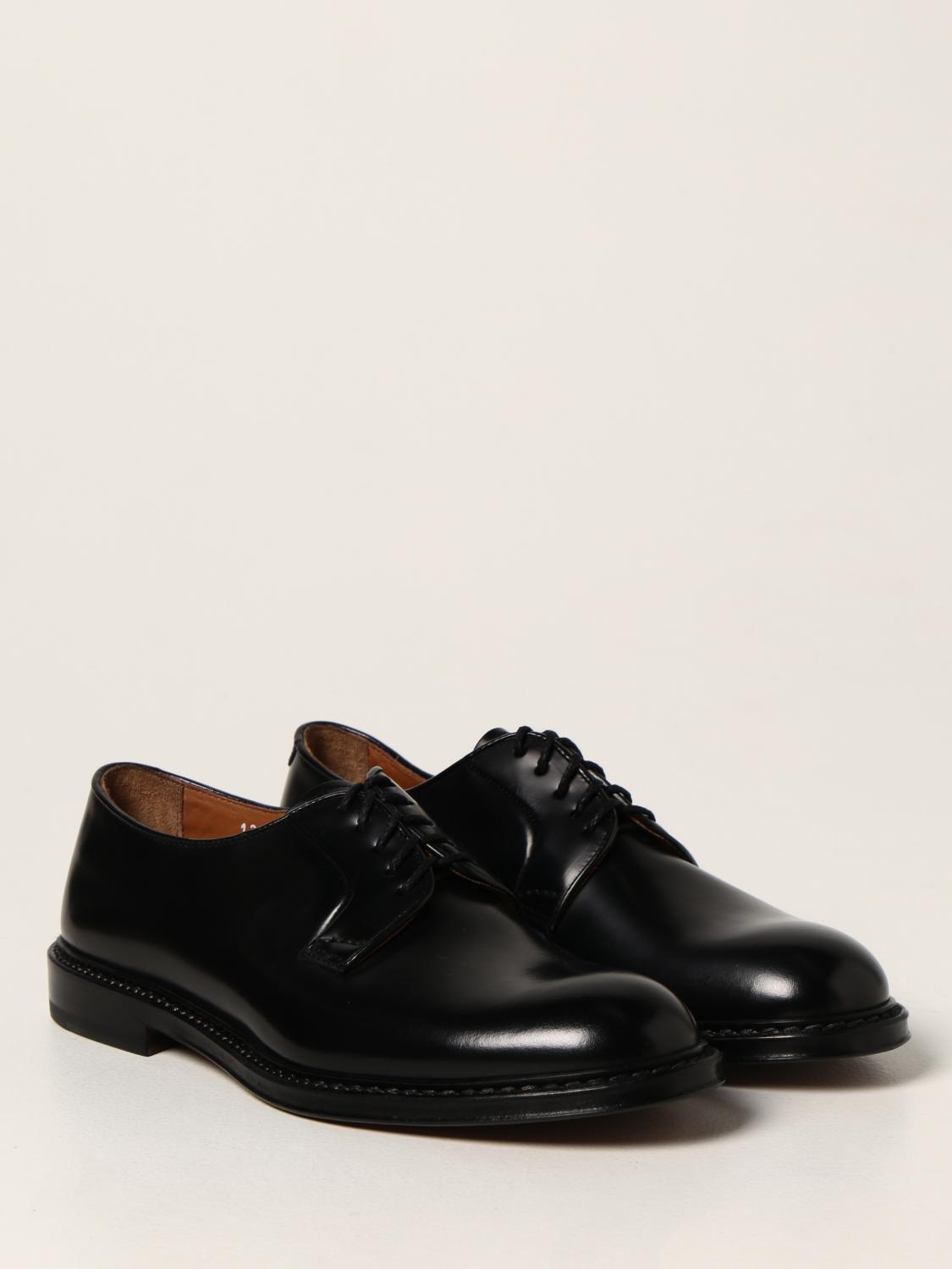 DOUCAL'S SCARPE STRINGATE: Oxford Doucal's in pelle spazzolata, Nero - Img 2