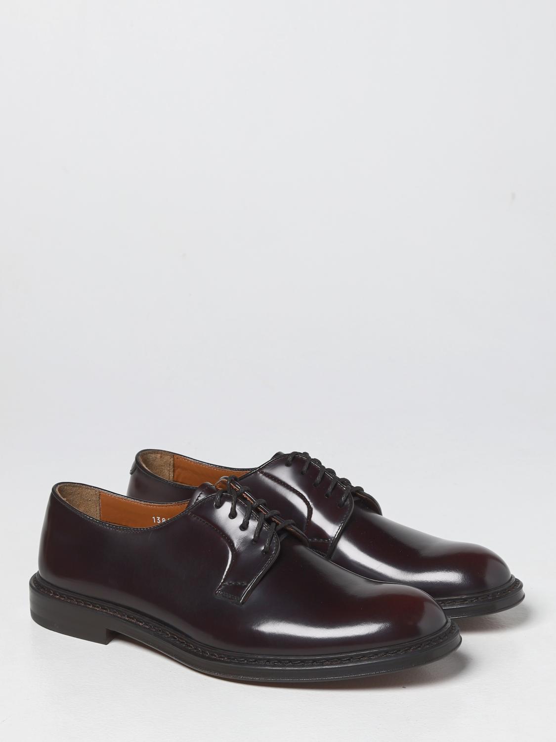 DOUCAL'S SCARPE STRINGATE: Oxford Doucal's in pelle spazzolata, Bordeaux - Img 2