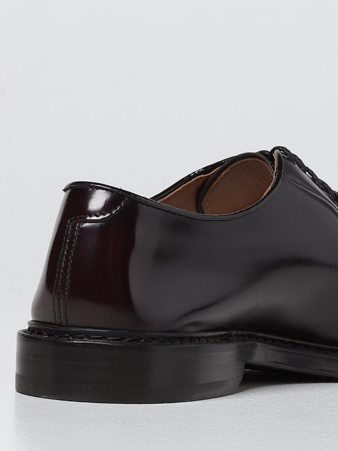 DOUCAL'S SCARPE STRINGATE: Oxford Doucal's in pelle spazzolata, Bordeaux - Img 3