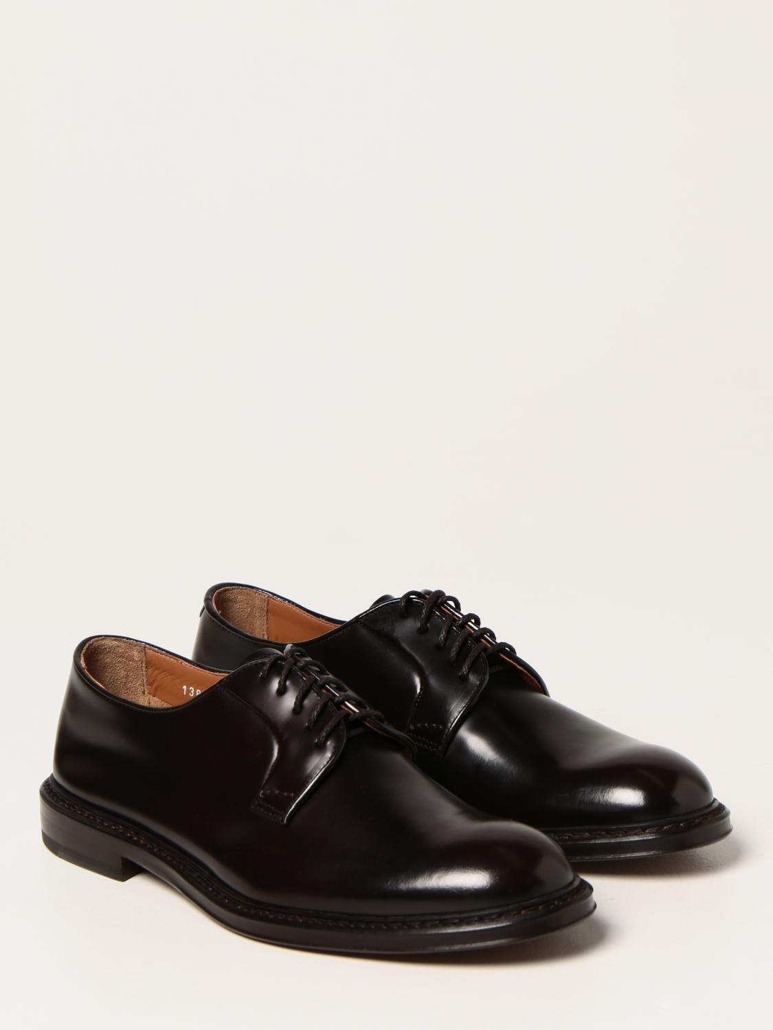 DOUCAL'S SCARPE STRINGATE: Oxford Doucal's in pelle spazzolata, Ebano - Img 2