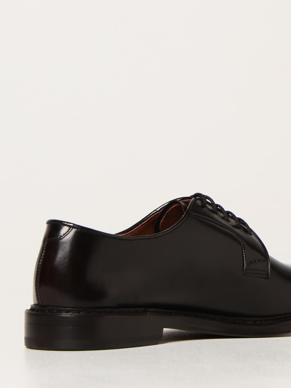 DOUCAL'S SCARPE STRINGATE: Oxford Doucal's in pelle spazzolata, Ebano - Img 3