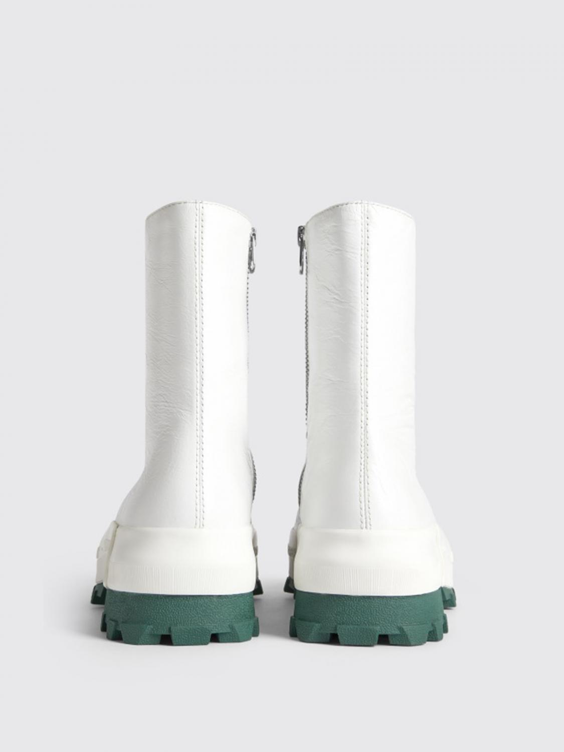 CAMPERLAB: Traktori leather ankle boot - White | CamperLab