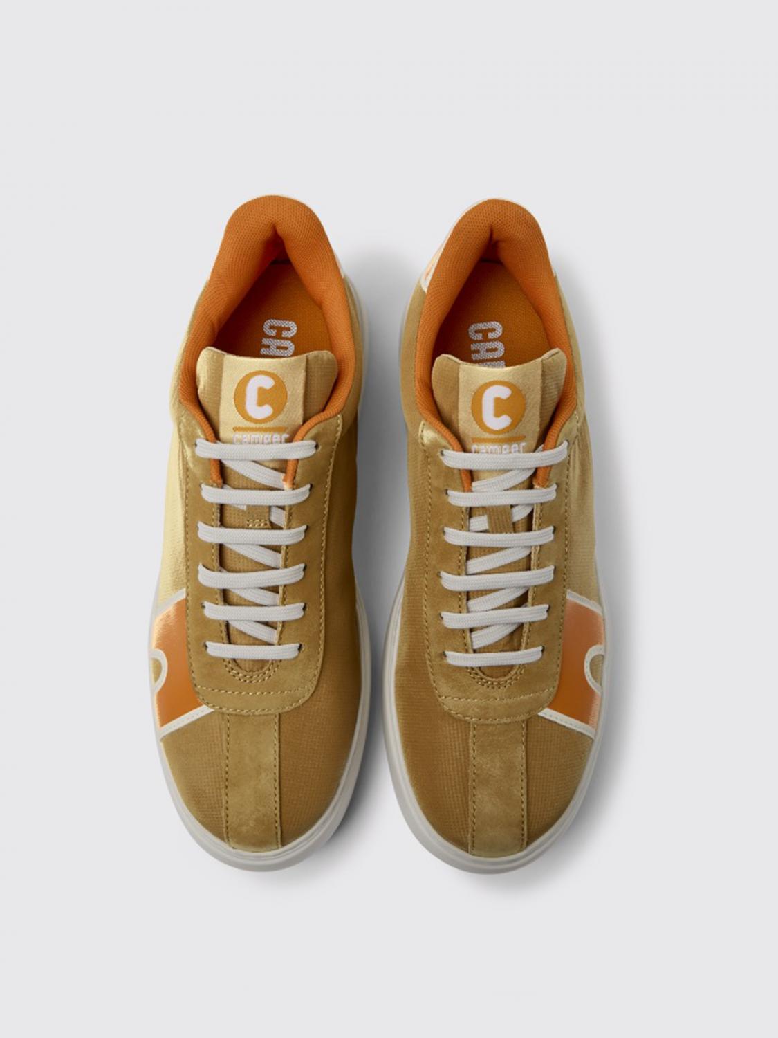 CAMPER SNEAKERS: Sneakers Runner K21 Camper in PET riciclato e pelle di vitello, Marrone - Img 3