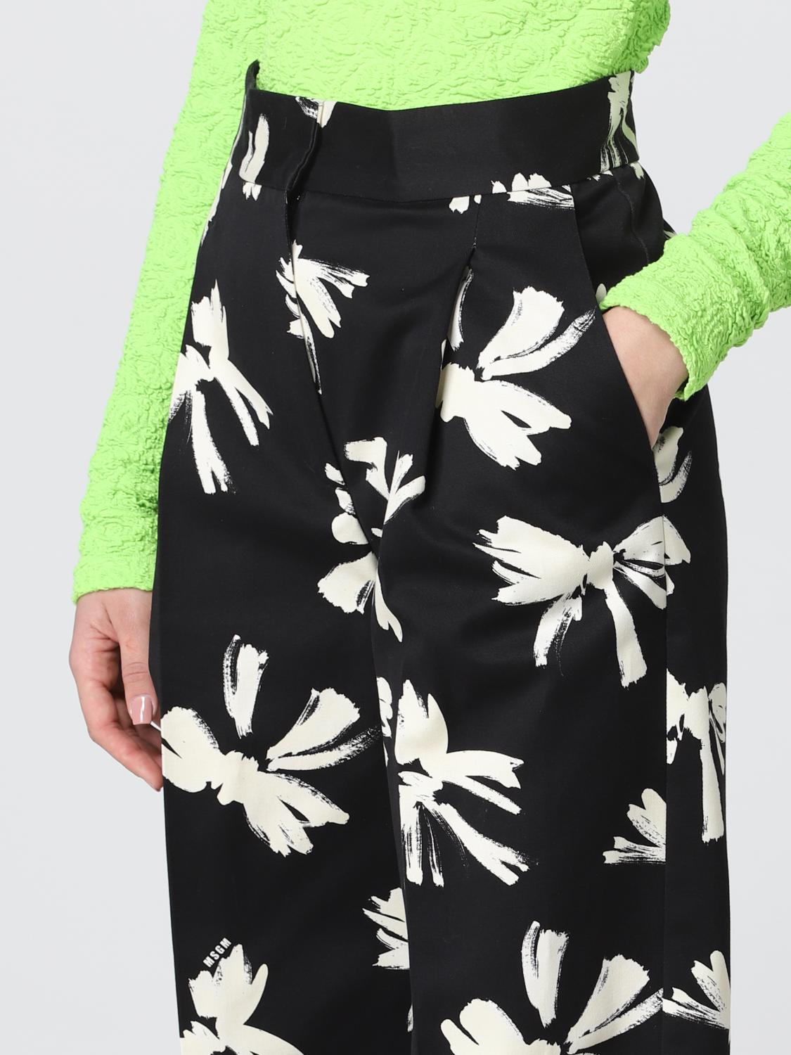 MSGM ホウタイハンツ 3241MDP24227154 99 MSGM: Pants women - Black | MSGM pants 3241MDP24227154