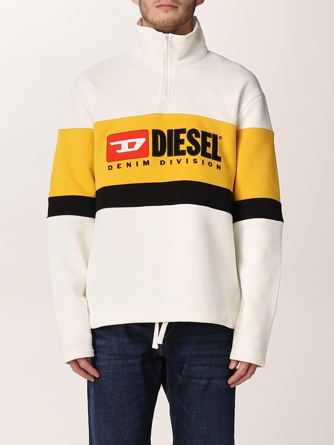 DIESEL Pulls Et Sweat-shirts | Sweat-shirt Gris Homme