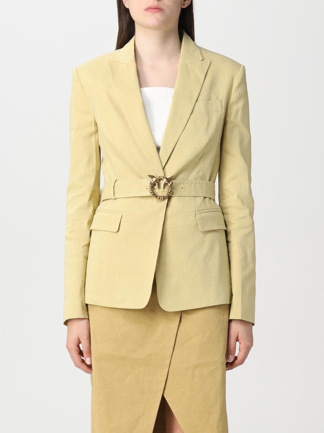 PINKO AMERICANA: Chaqueta mujer Pinko, Amarillo - Img 1