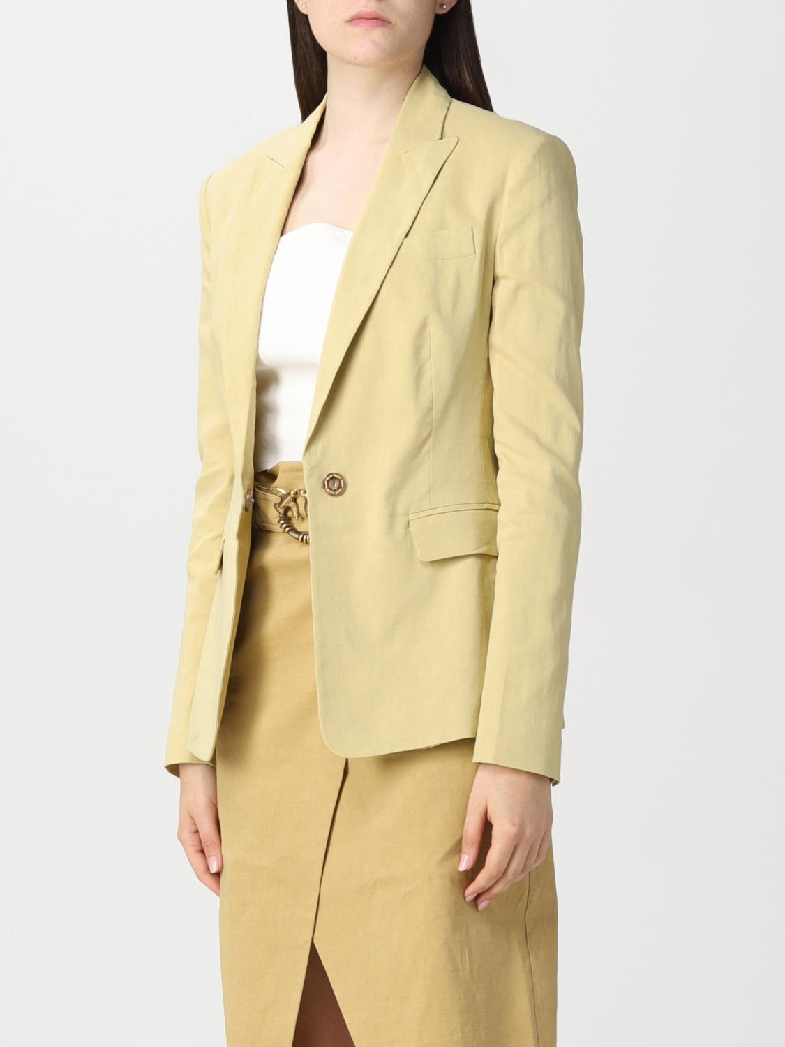 PINKO AMERICANA: Chaqueta mujer Pinko, Amarillo - Img 3