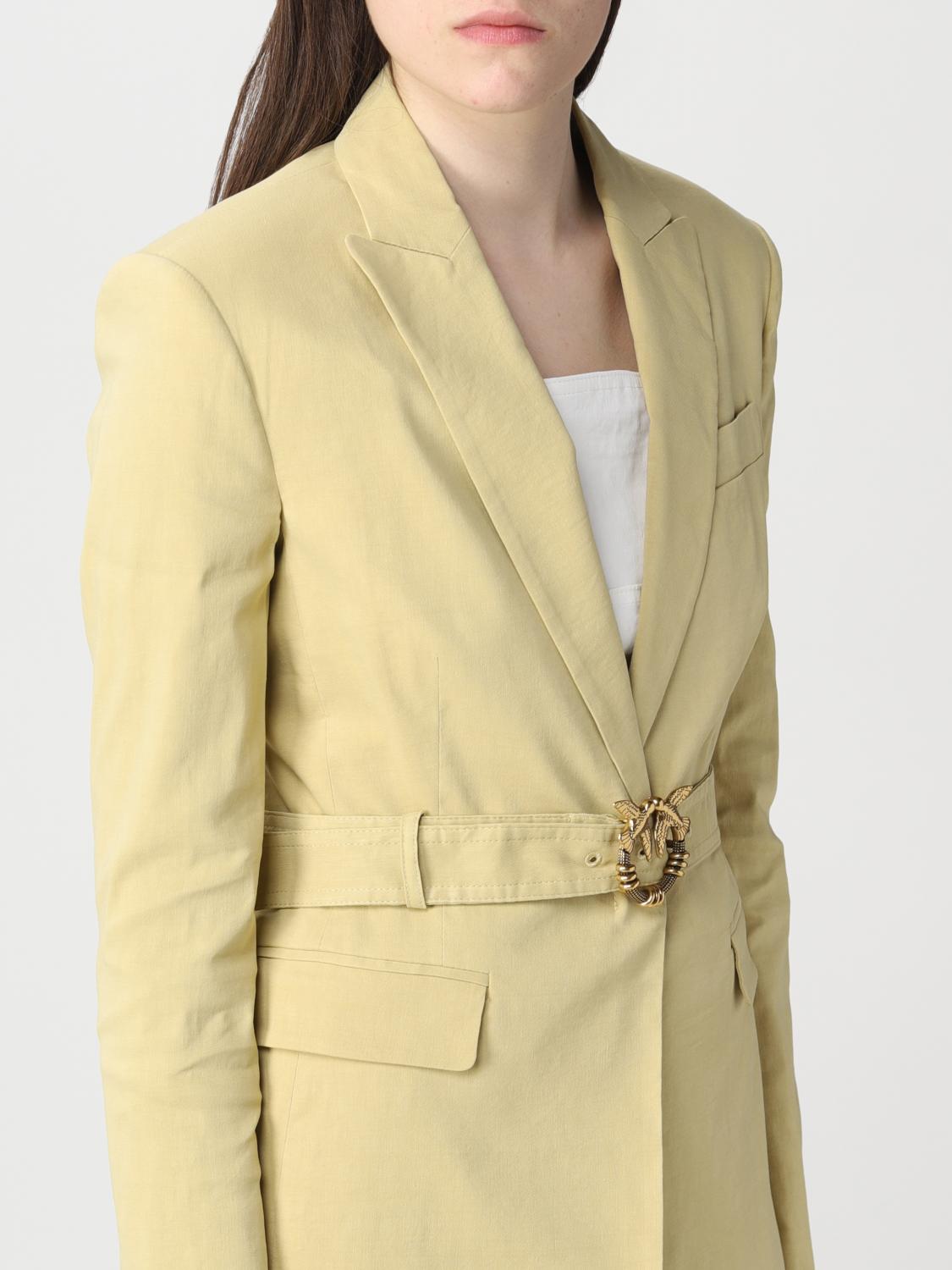 PINKO AMERICANA: Chaqueta mujer Pinko, Amarillo - Img 4
