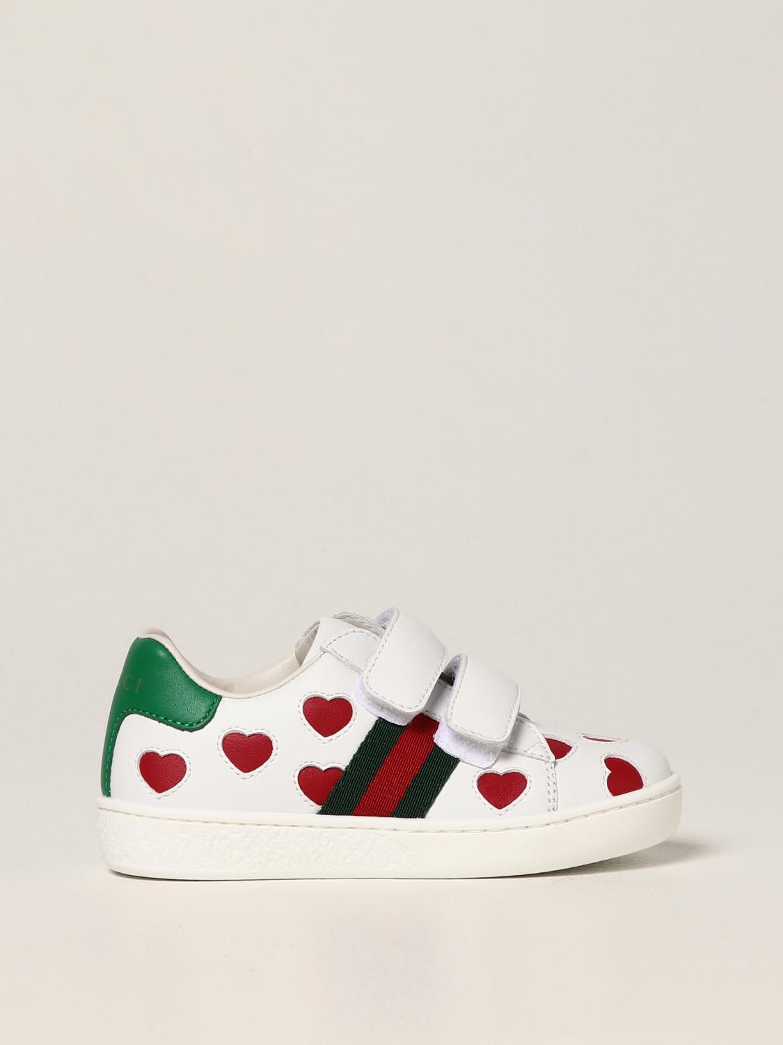 Gucci Shoes For Kids Kids Gucci Ace Gucci Kids Ace Sneakers With Logo