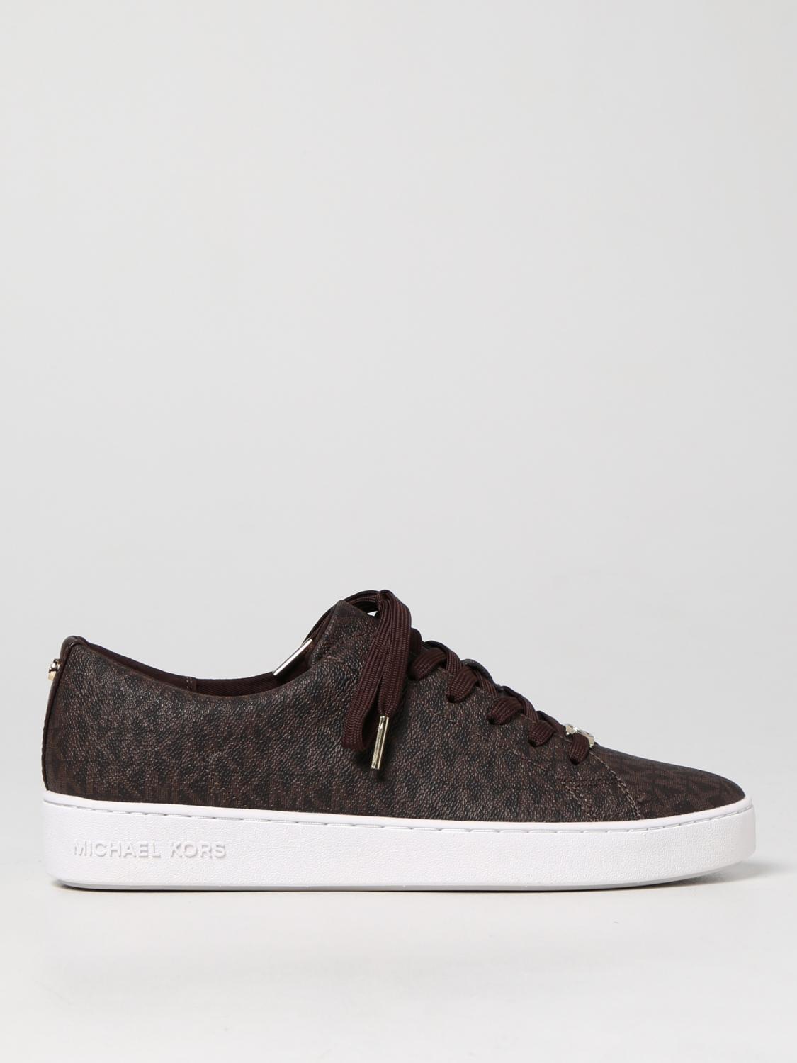 MICHAEL MICHAEL KORS Baskets femme Marron Baskets Michael Michael Kors 43R5KTFP1B en ligne sur GIGLIO.COM