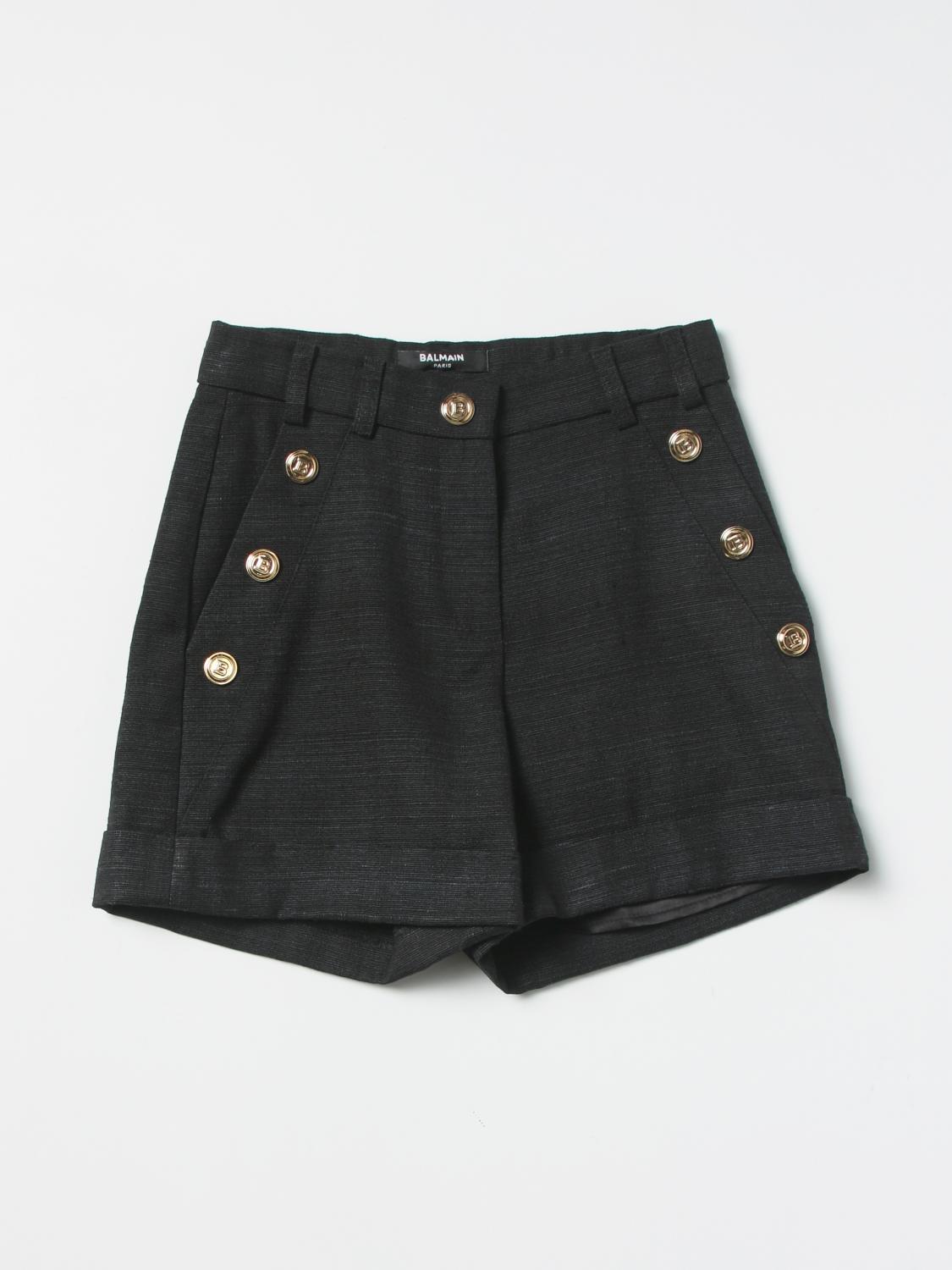 BALMAIN SHORTS: Balmain Mädchen Shorts, Schwarz - Img 1