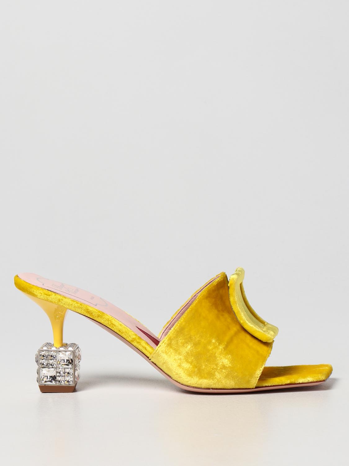 ROGER VIVIER: Shoes women - Yellow | Roger Vivier heeled