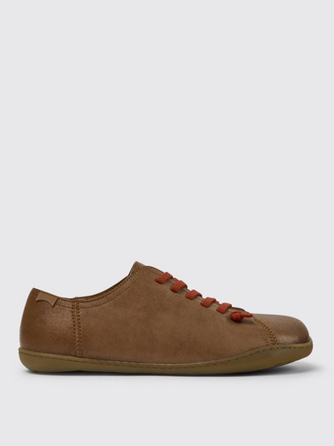 CAMPER SNEAKERS: Sneakers Peu Rambla Camper in pelle di vitello, Marrone - Img 1