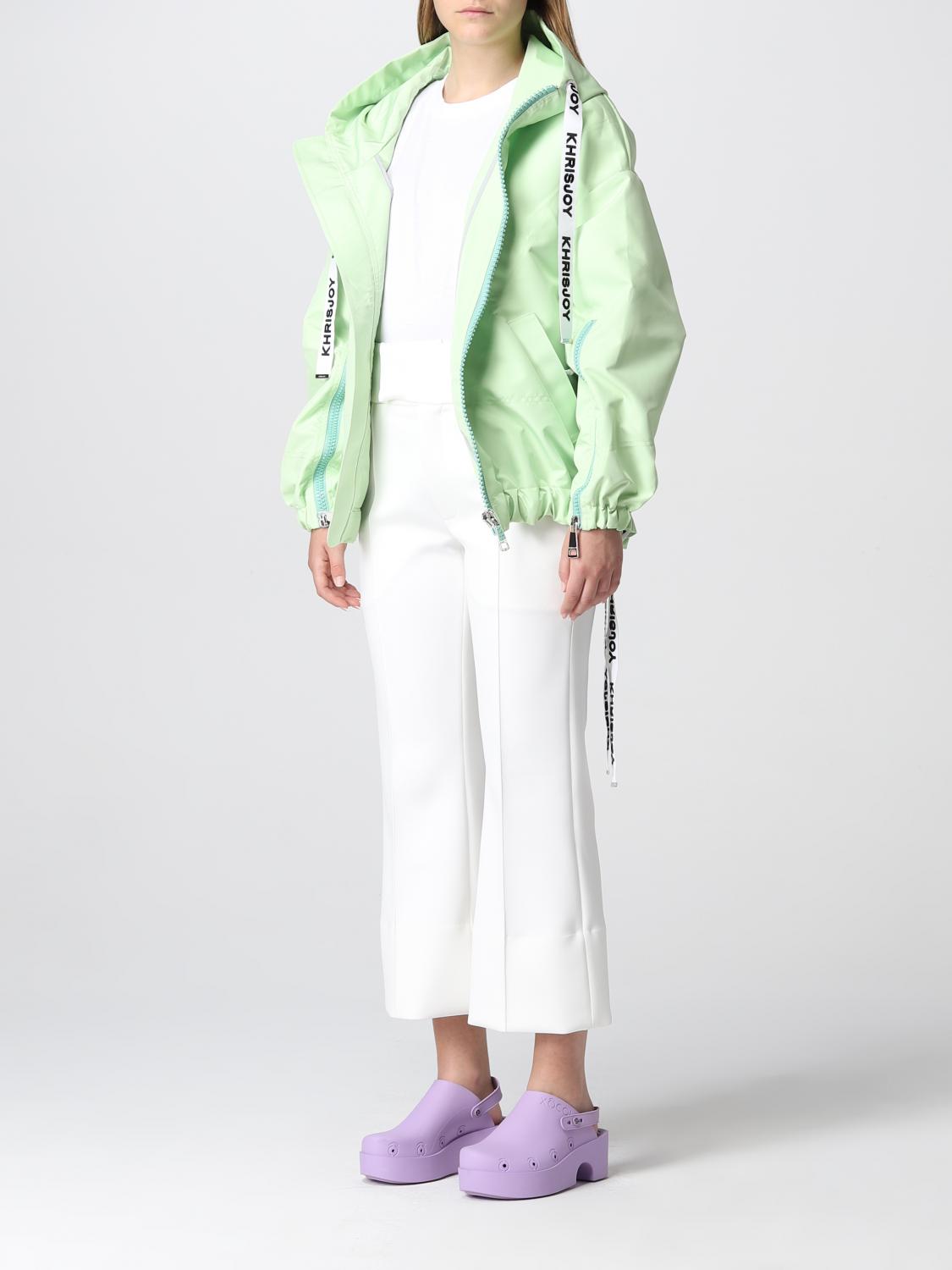 KHRISJOY: Coat women - Mint | Khrisjoy jacket DSW011NYNY
