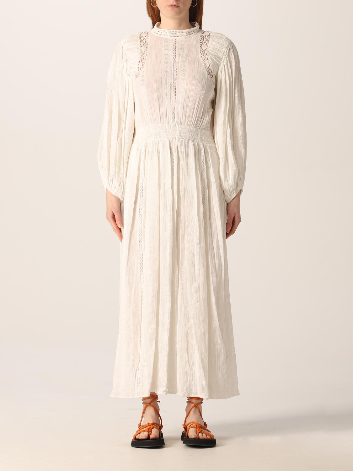 ISABEL MARANT ETOILE: Jaena dress in viscose and cotton