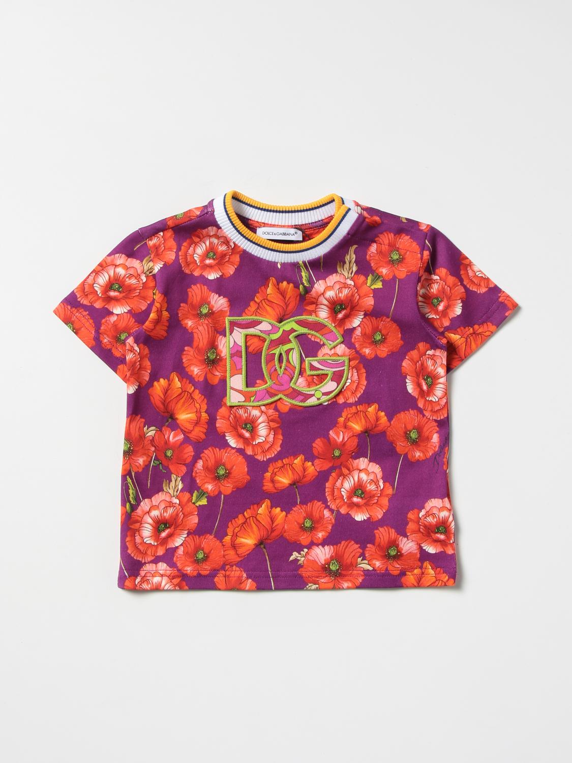 DOLCE & GABBANA: printed t-shirt - Multicolor | Dolce