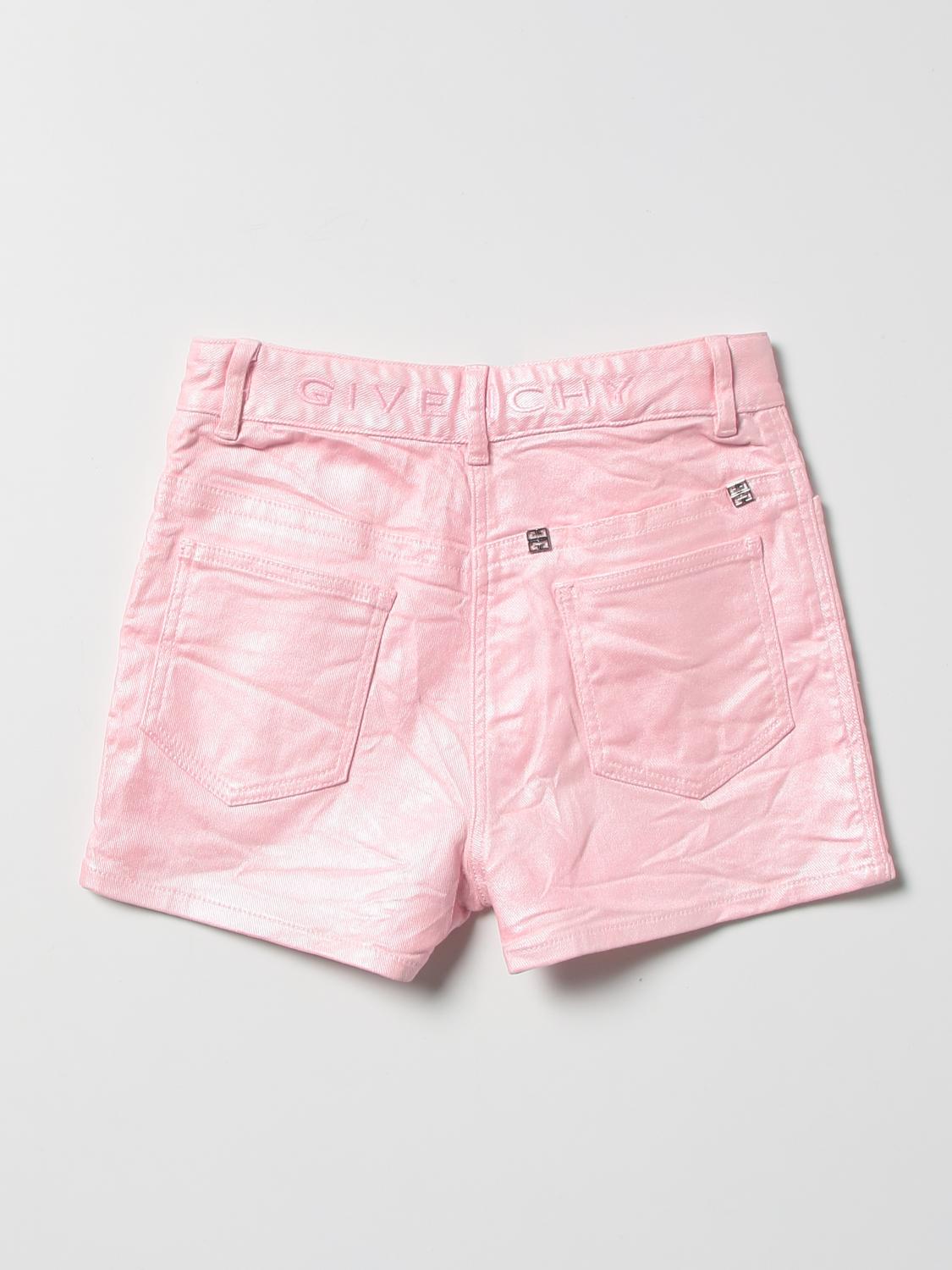 ショートパンツ GIVENCHY Women Shorts  Burmudas BW512Y4ZKD 913 PINK Givenchy 4G cotton-blend terry Bermuda shorts Givenchy